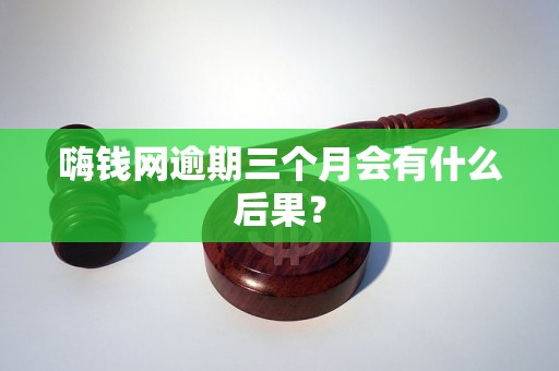 嗨钱网逾期三个月会有什么后果？