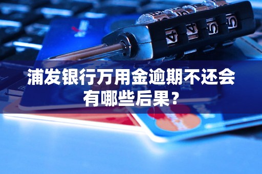 浦发银行万用金逾期不还会有哪些后果？