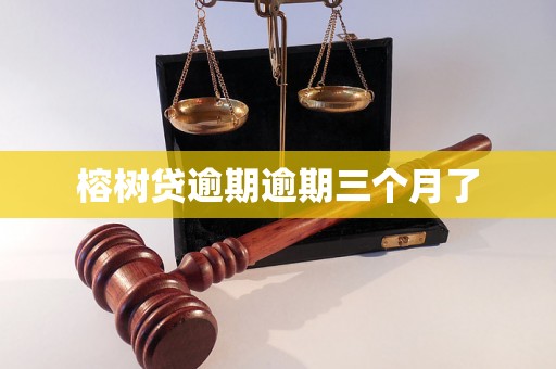 榕树贷逾期逾期三个月了 榕树贷逾期逾期三个月了