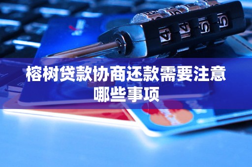榕树贷款协商还款需要注意哪些事项