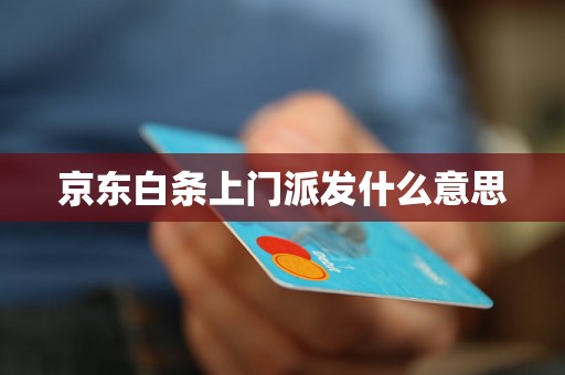 京东白条上门派发什么意思