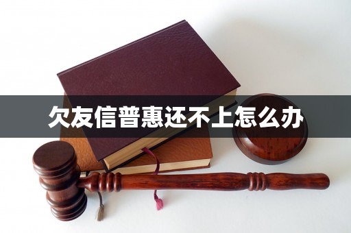 欠友信普惠还不上怎么办