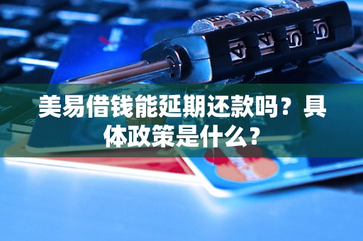 美易借钱能延期还款吗？具体政策是什么？