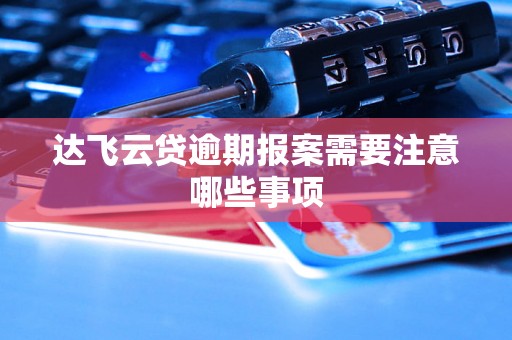 达飞云贷逾期报案需要注意哪些事项
