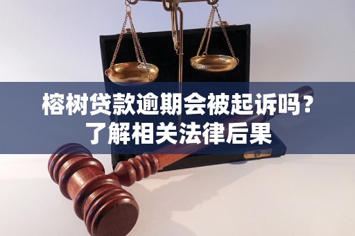 榕树贷款逾期会被起诉吗？了解相关法律后果