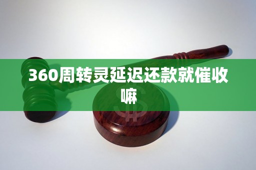 360周转灵延迟还款就催收嘛