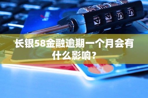 长银58金融逾期一个月会有什么影响？
