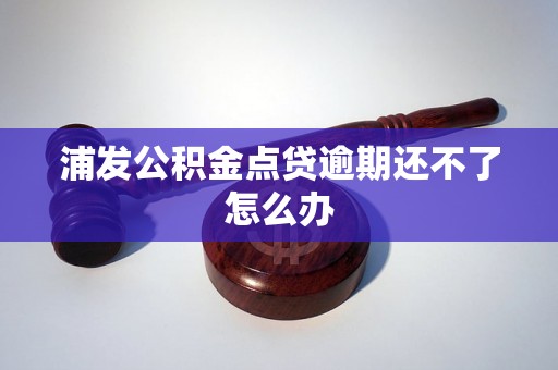 浦发公积金点贷逾期还不了怎么办