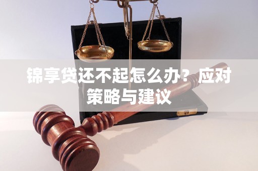 锦享贷还不起怎么办？应对策略与建议