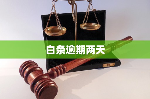 白条逾期两天