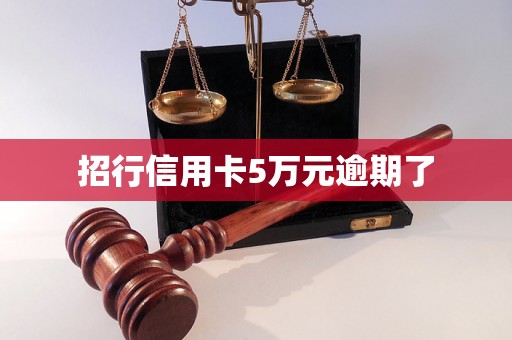 招行信用卡5万元逾期了