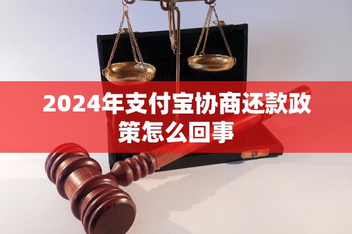 2024年支付宝协商还款政策怎么回事