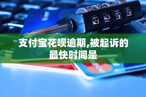 支付宝花呗逾期,被起诉的最快时间是
