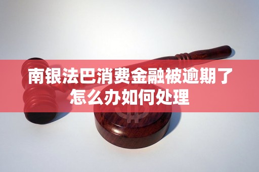 南银法巴消费金融被逾期了怎么办如何处理