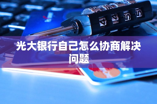 光大银行自己怎么协商解决问题