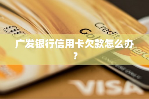 广发银行信用卡欠款怎么办？
