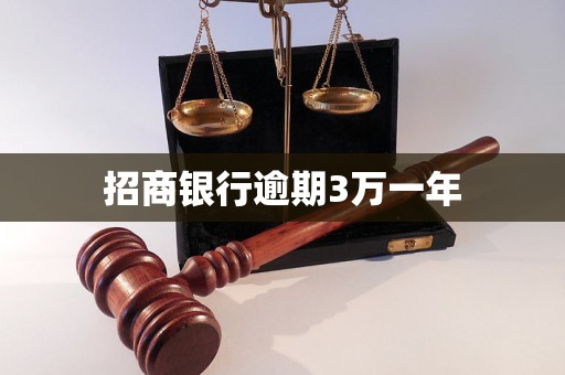 招商银行逾期3万一年