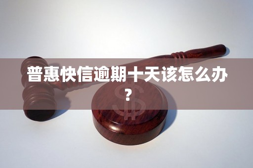 普惠快信逾期十天该怎么办？