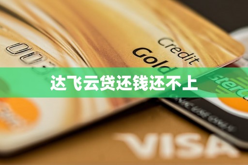 达飞云贷还钱还不上