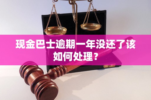 现金巴士逾期一年没还了该如何处理? 现金巴士逾期一年没还了该如何处理?