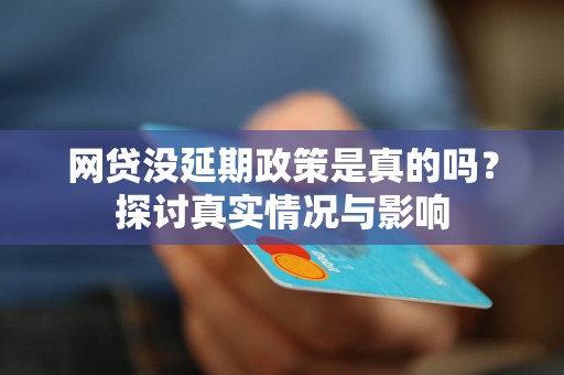 网贷没延期政策是真的吗？探讨真实情况与影响
