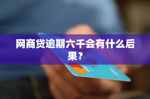 网商贷逾期六千会有什么后果？