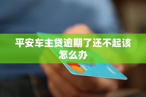 平安车主贷逾期了还不起该怎么办 平安车主贷逾期了还不起该怎么办