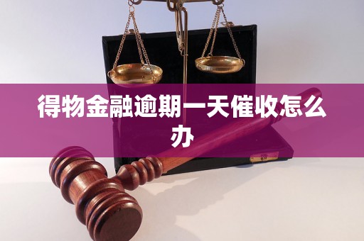 得物金融逾期一天催收怎么办