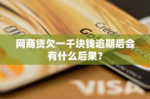 网商贷欠一千块钱逾期后会有什么后果？