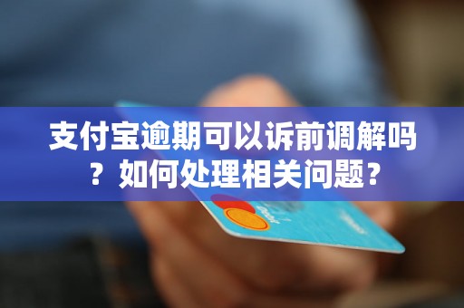 支付宝逾期可以诉前调解吗？如何处理相关问题？