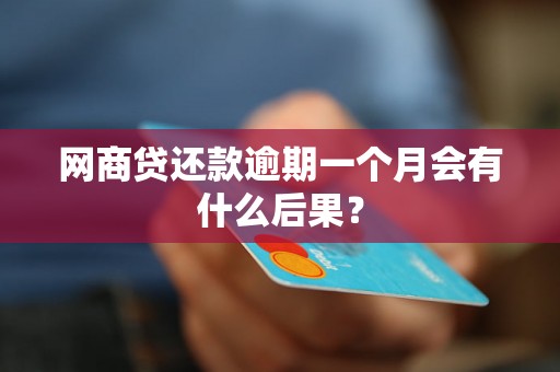网商贷还款逾期一个月会有什么后果? 网商贷还款逾期一个月会有什么后果?