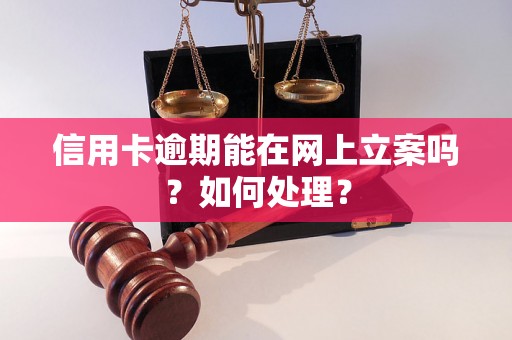 信用卡逾期能在网上立案吗？如何处理？