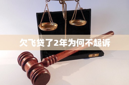 欠飞贷了2年为何不起诉