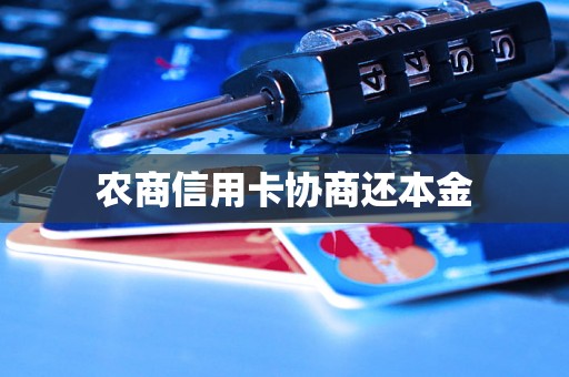 农商信用卡协商还本金