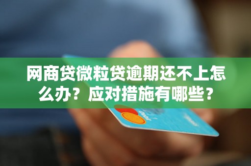 网商贷微粒贷逾期还不上怎么办？应对措施有哪些？