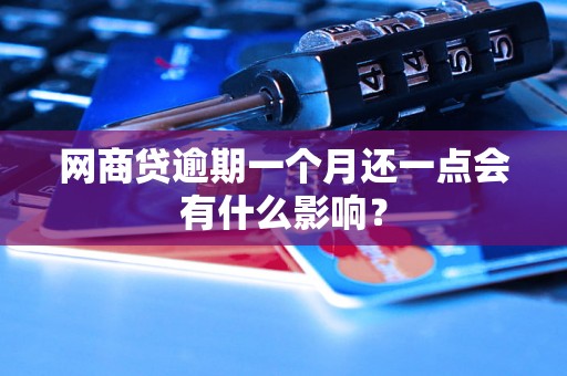 网商贷逾期一个月还一点会有什么影响？