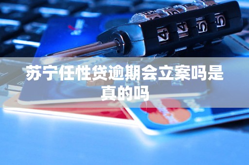 苏宁任性贷逾期会立案吗是真的吗