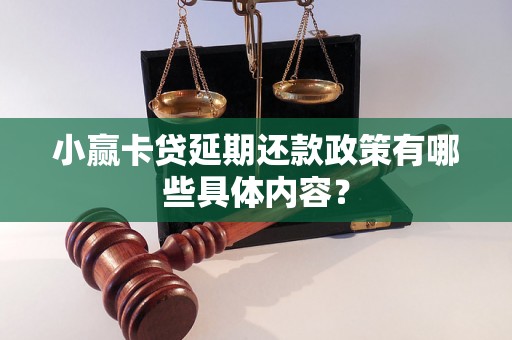 小赢卡贷延期还款政策有哪些具体内容? 小赢卡贷延期还款政策有哪些具体内容?