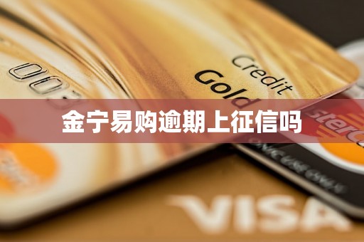 金宁易购逾期上征信吗 金宁易购逾期上征信吗