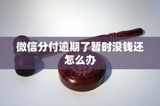 微信分付逾期了暂时没钱还怎么办