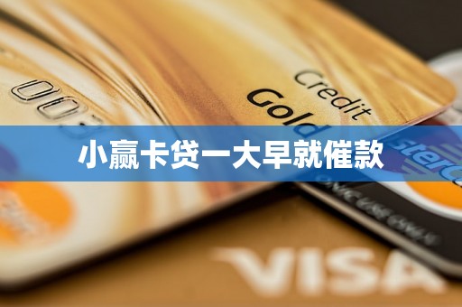 小赢卡贷一大早就催款 小赢卡贷一大早就催款