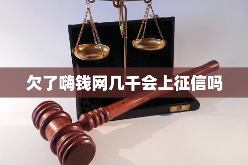 欠了嗨钱网几千会上征信吗