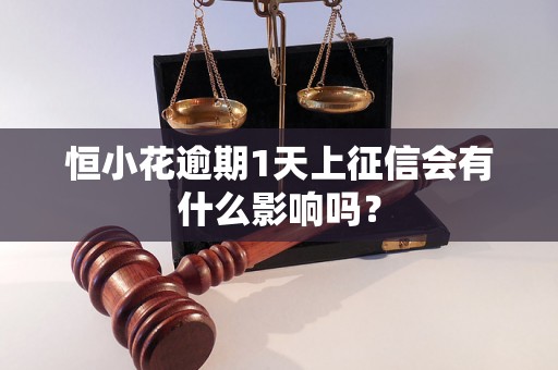 恒小花逾期1天上征信会有什么影响吗？