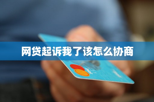 网贷起诉我了该怎么协商
