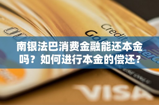 南银法巴消费金融能还本金吗？如何进行本金的偿还？