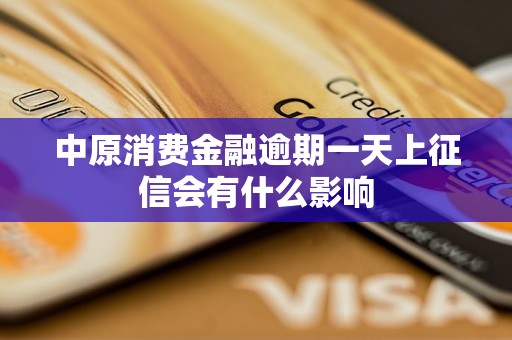 中原消费金融逾期一天上征信会有什么影响