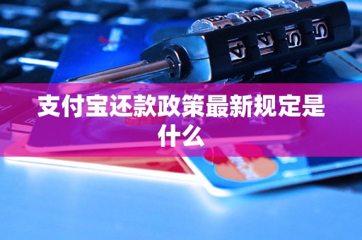 支付宝还款政策最新规定是什么