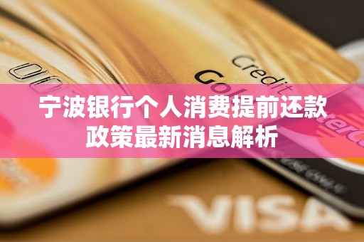 宁波银行个人消费提前还款政策最新消息解析