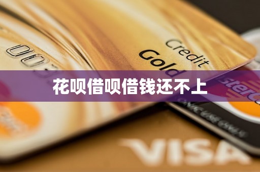 花呗借呗借钱还不上 花呗借呗借钱还不上
