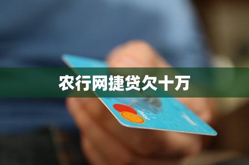 农行网捷贷欠十万
